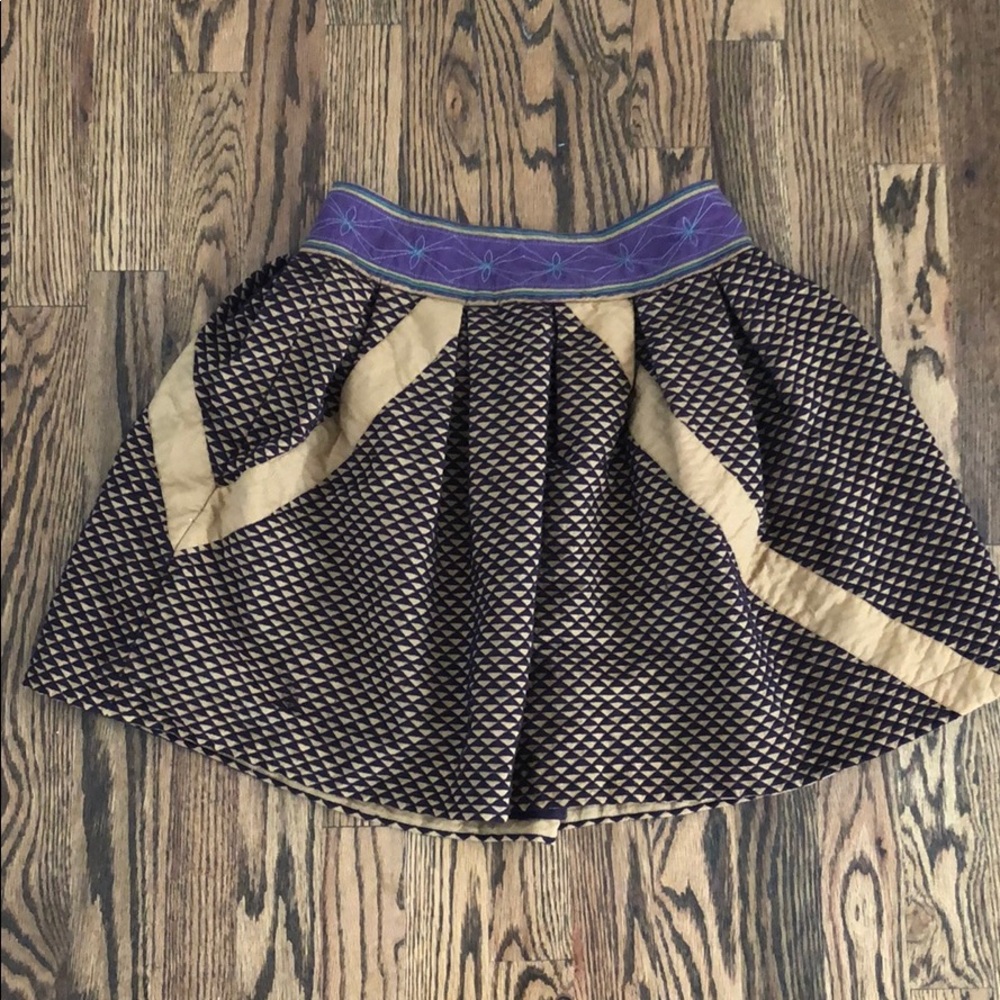 Anthropologie skirt. Pankaj and Nidhi.